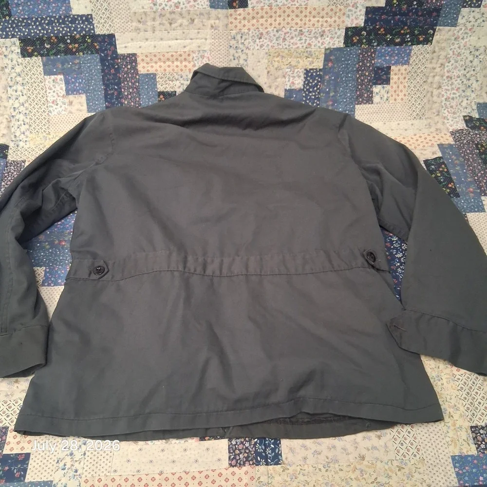 Vintage Topp Master Sears Workwear Jacket Mens 44 Blue Removable Liner Talon Zip